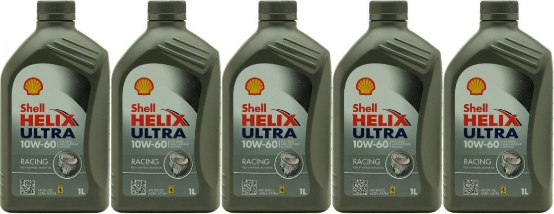 Shell Helix Ultra Racing 10W-60 Motoröl 5x 1l = 5 Liter