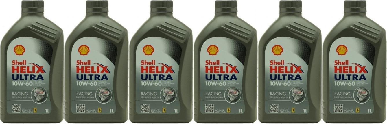 Shell Helix Ultra Racing 10W-60 Motoröl 6x 1l = 6 Liter