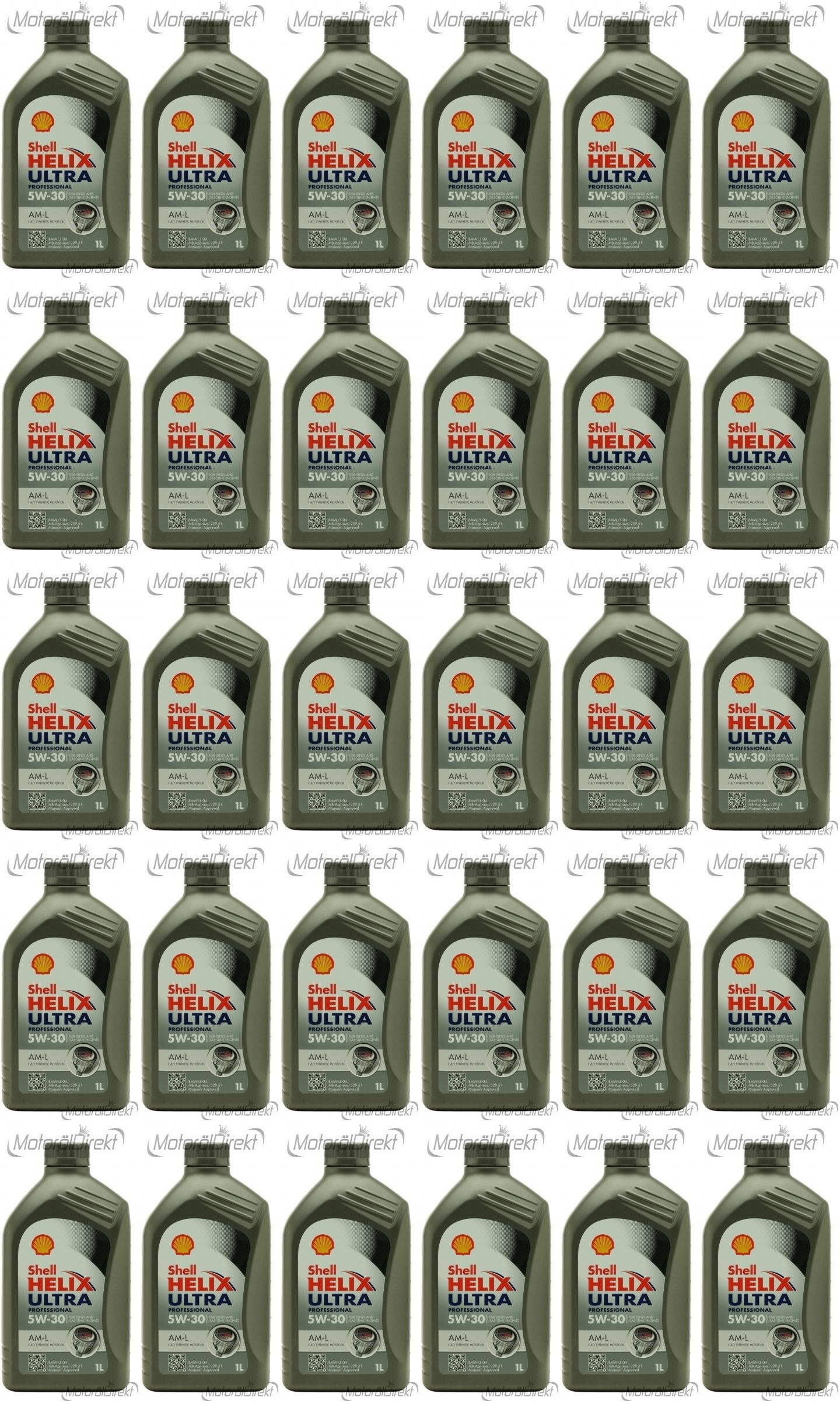 Shell Helix Ultra Professional AM-L 5W-30 Motoröl 30x 1l = 30 Liter