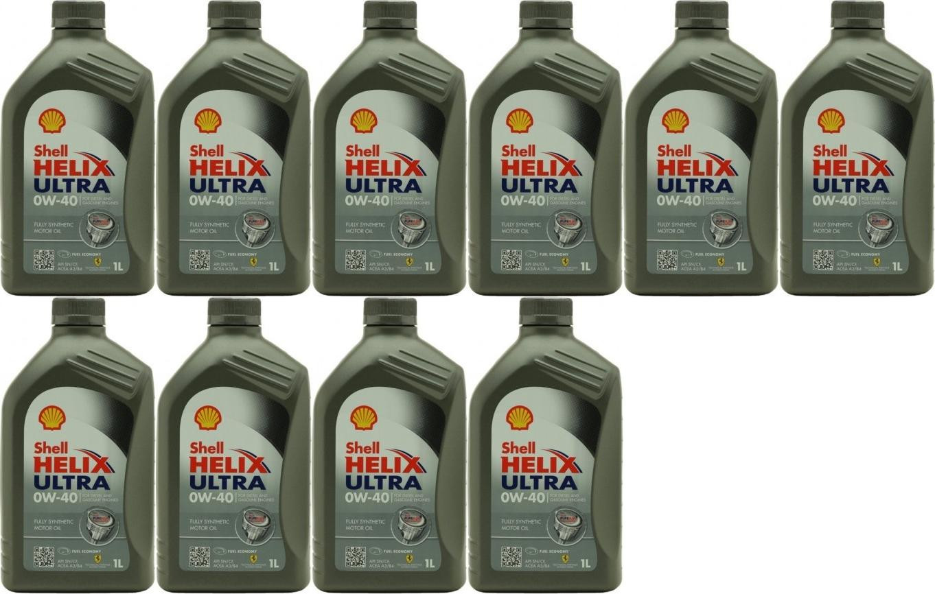 Shell Helix Ultra 0W-40 Motoröl 10x 1l = 10 Liter