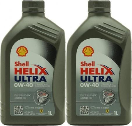 Shell Helix Ultra 0W-40 Motoröl 2x 1l = 2 Liter