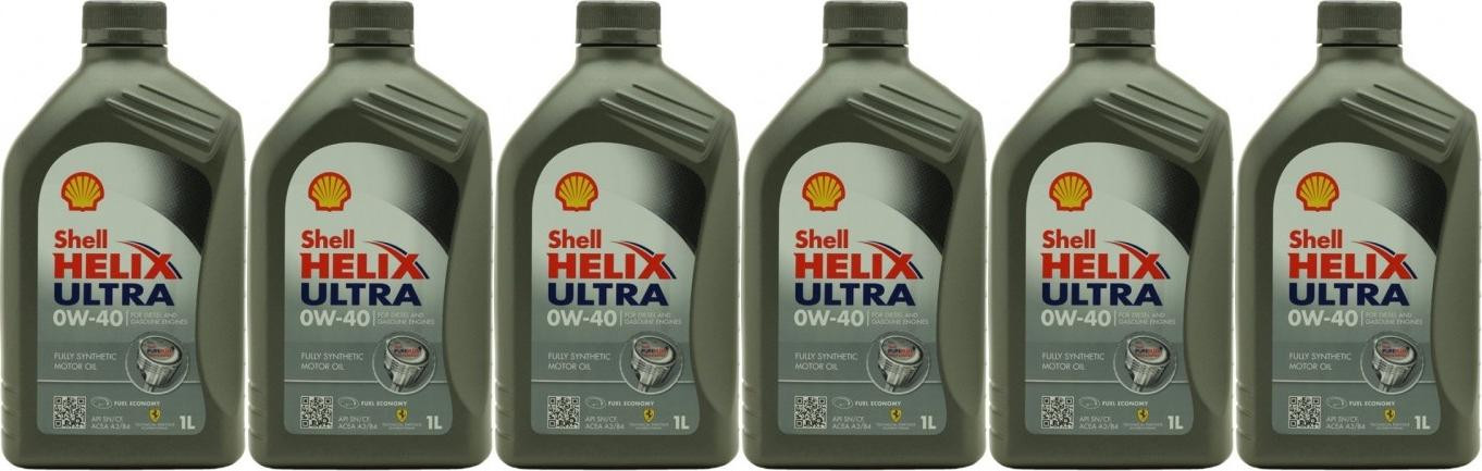 Shell Helix Ultra 0W-40 Motoröl 6x 1l = 6 Liter