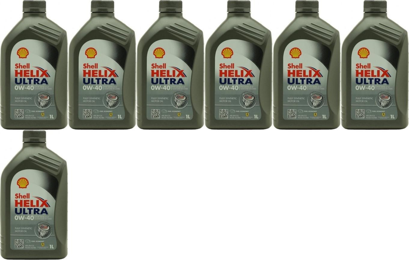 Shell Helix Ultra 0W-40 Motoröl 7x 1l = 7 Liter
