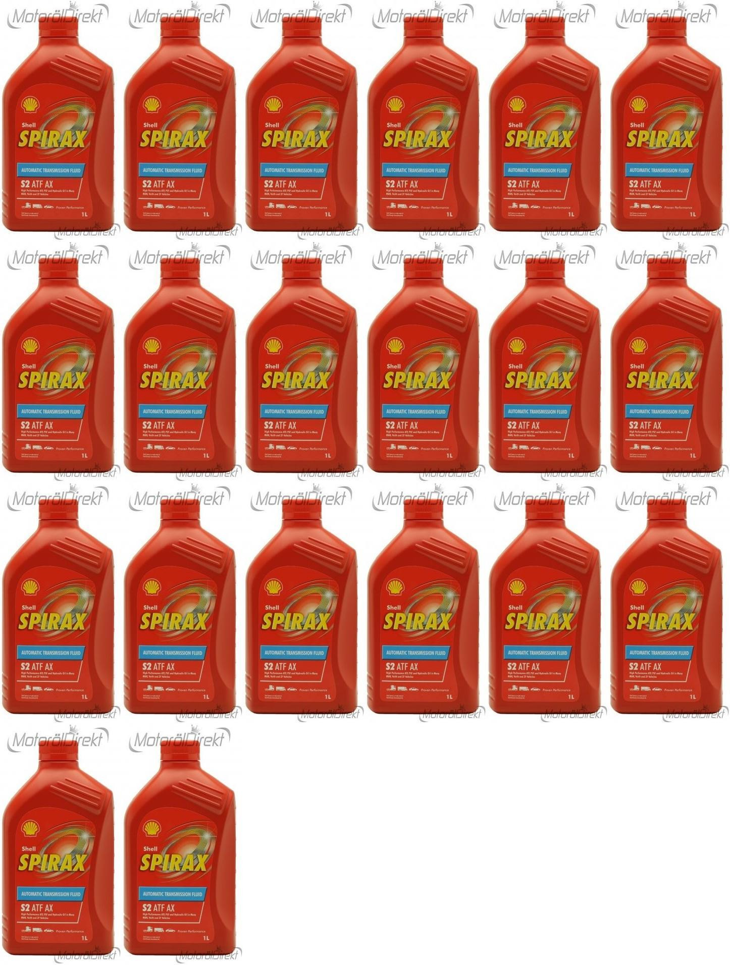 Shell Spirax S2 ATF AX Automatikgetriebeöl 20x 1l = 20 Liter