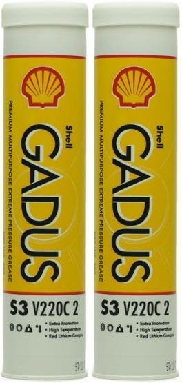 Shell Gadus S3 V220C 2 Mehrzweckfett Fett Kartusche 2x 400 Gramm