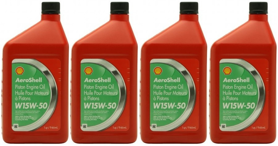 Shell Aeroshell Oil W 15W-50 4x 1l = 4 Liter