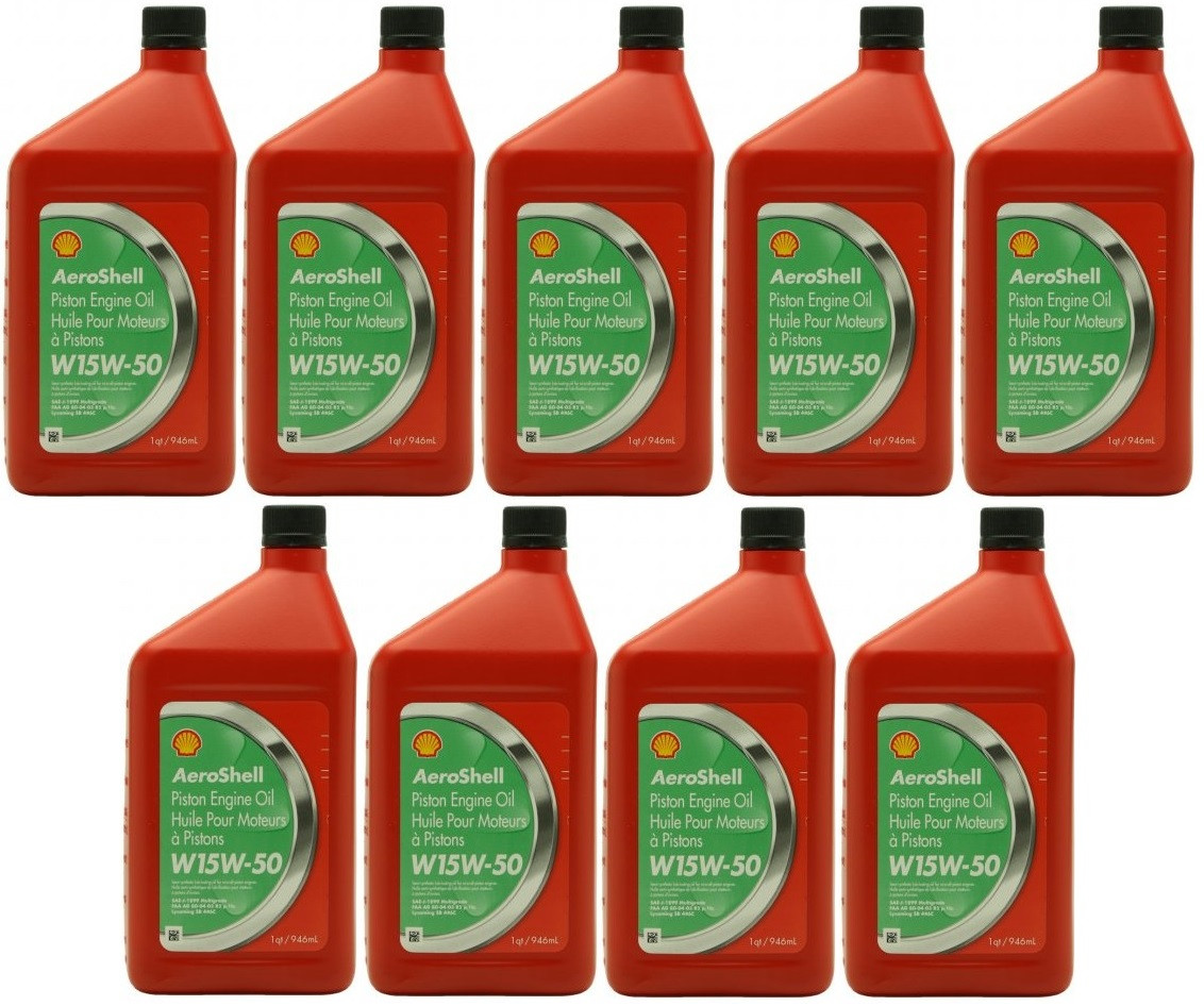 Shell Aeroshell Oil W 15W-50 9x 1l = 9 Liter