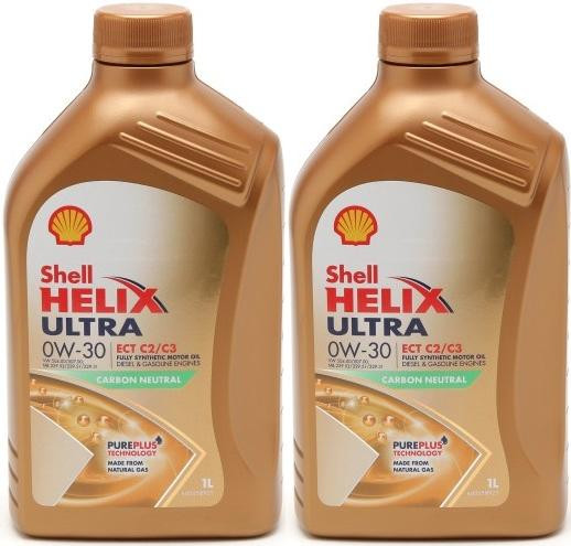 Shell Helix Ultra ECT C2/C3 0W-30 Motoröl 2x 1l = 2 Liter