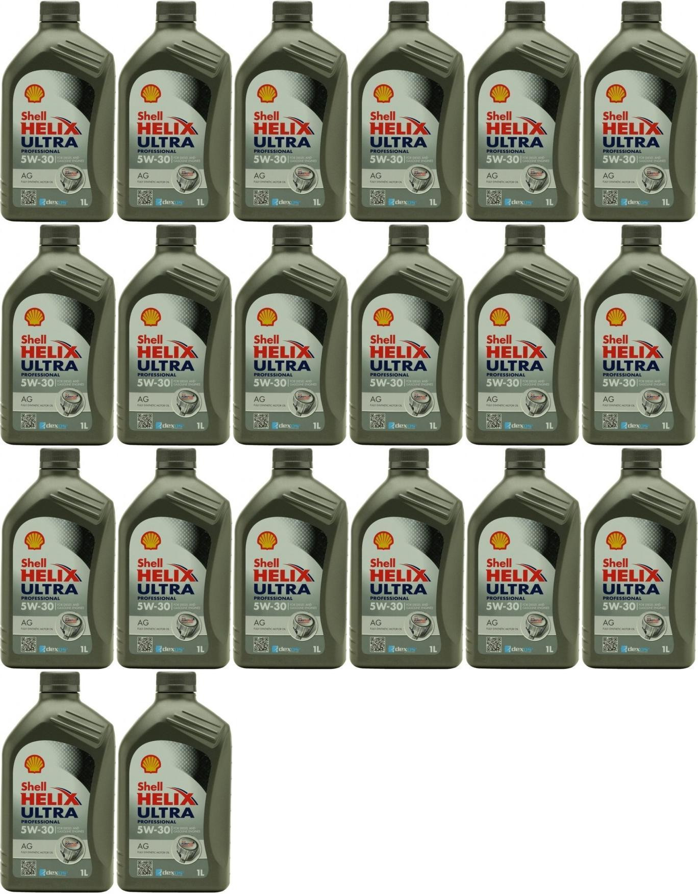 Shell Helix Ultra Professional AG 5W-30 Motoröl 20x 1l = 20 Liter