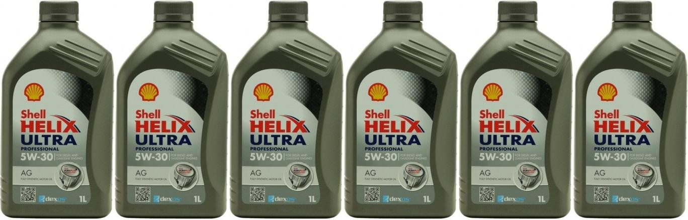 Shell Helix Ultra Professional AG 5W-30 Motoröl 6x 1l = 6 Liter