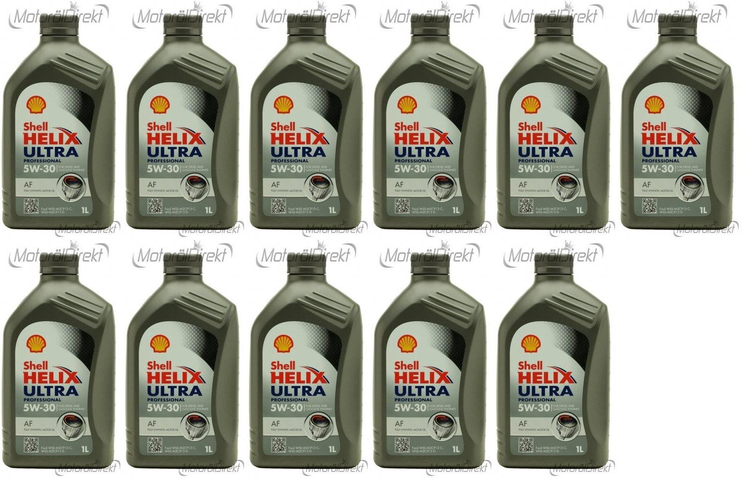 Shell Helix Ultra Professional AF 5W-30 Motoröl 11x 1l = 11 Liter