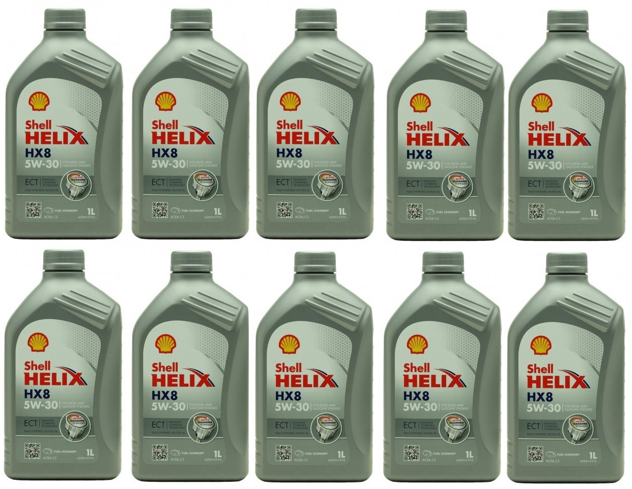 Shell Helix HX8 ECT 5W-30 Motoröl 10x 1l = 10 Liter