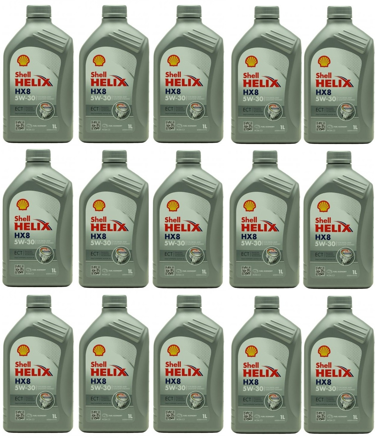 Shell Helix HX8 ECT 5W-30 Motoröl 15x 1l = 15 Liter