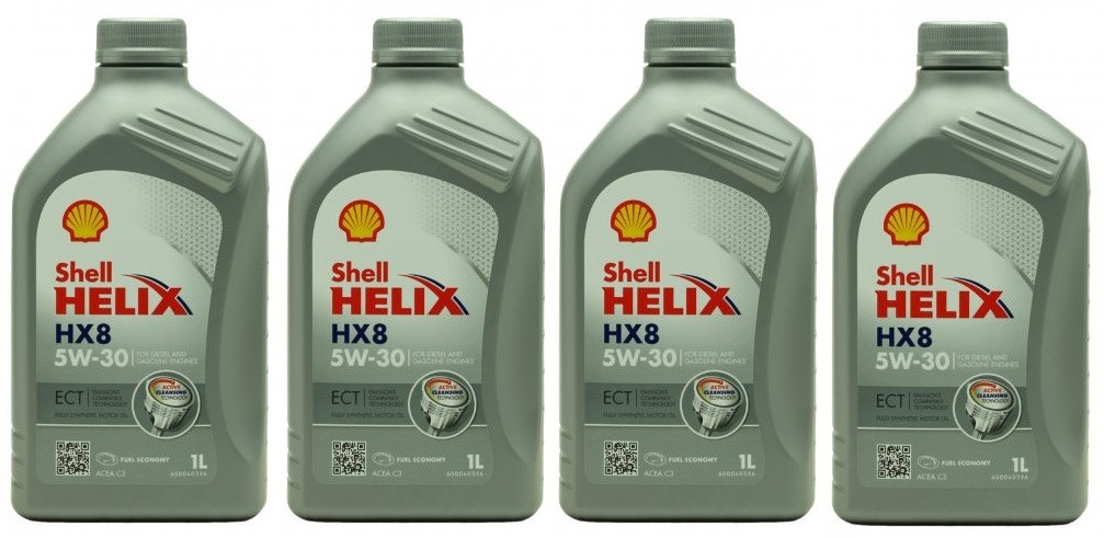 Shell Helix HX8 ECT 5W-30 Motoröl 4x 1l = 4 Liter