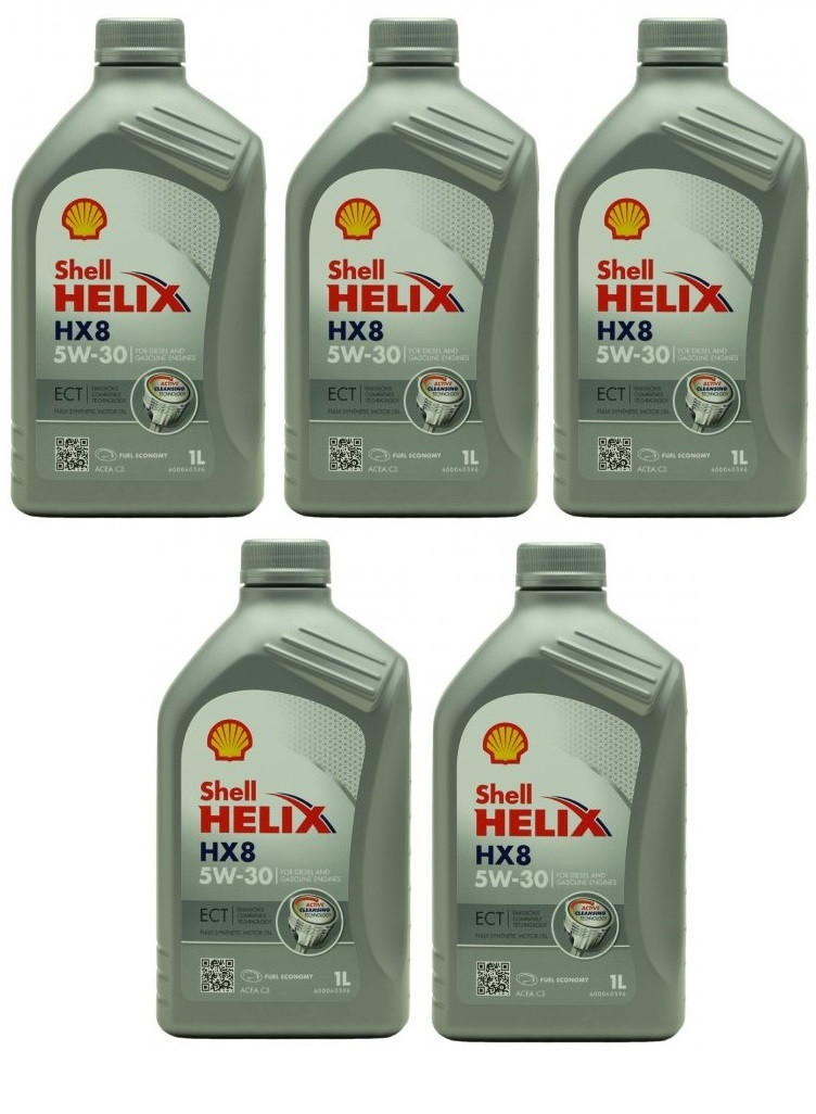 Shell Helix HX8 ECT 5W-30 Motoröl 5x 1l = 5 Liter