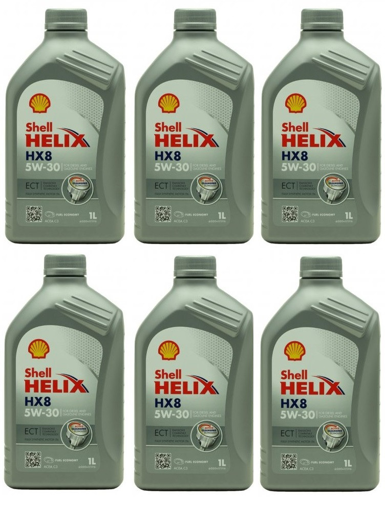 Shell Helix HX8 ECT 5W-30 Motoröl 6x 1l = 6 Liter