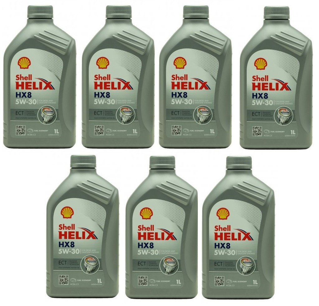 Shell Helix HX8 ECT 5W-30 Motoröl 7x 1l = 7 Liter
