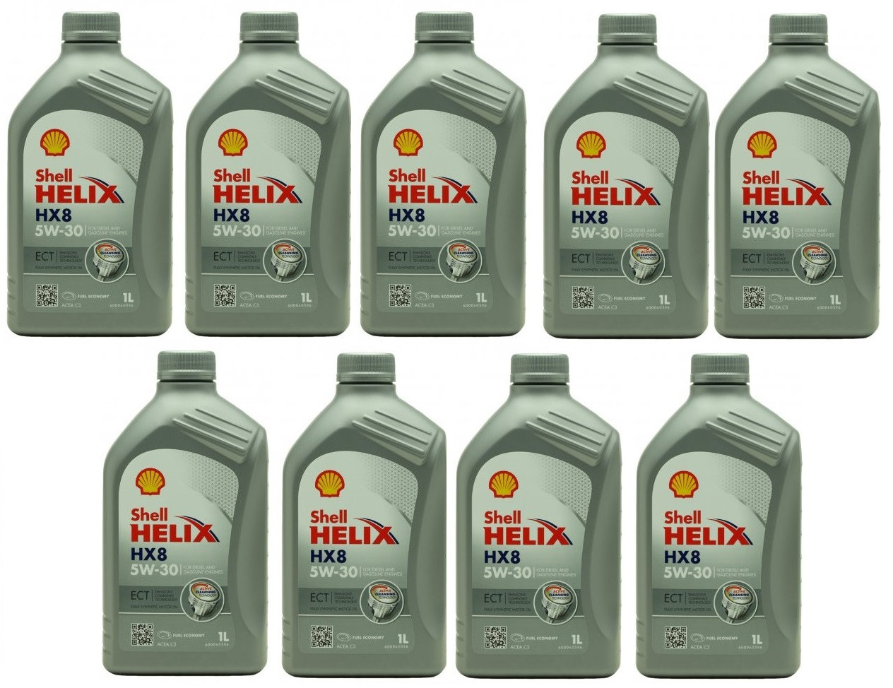 Shell Helix HX8 ECT 5W-30 Motoröl 9x 1l = 9 Liter