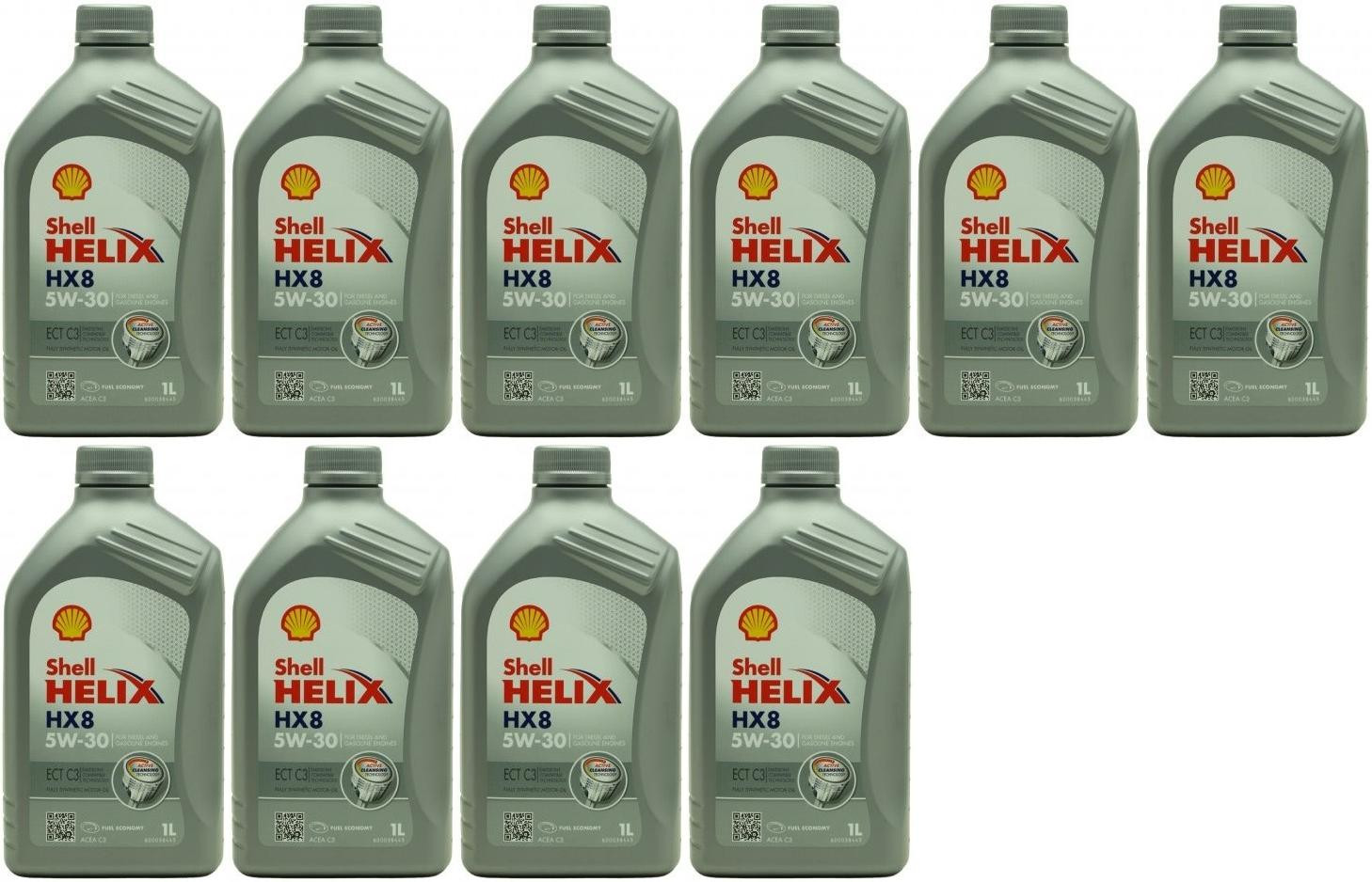 Shell Helix HX8 ECT C3 5W-30 Motoröl 10x 1l = 10 Liter