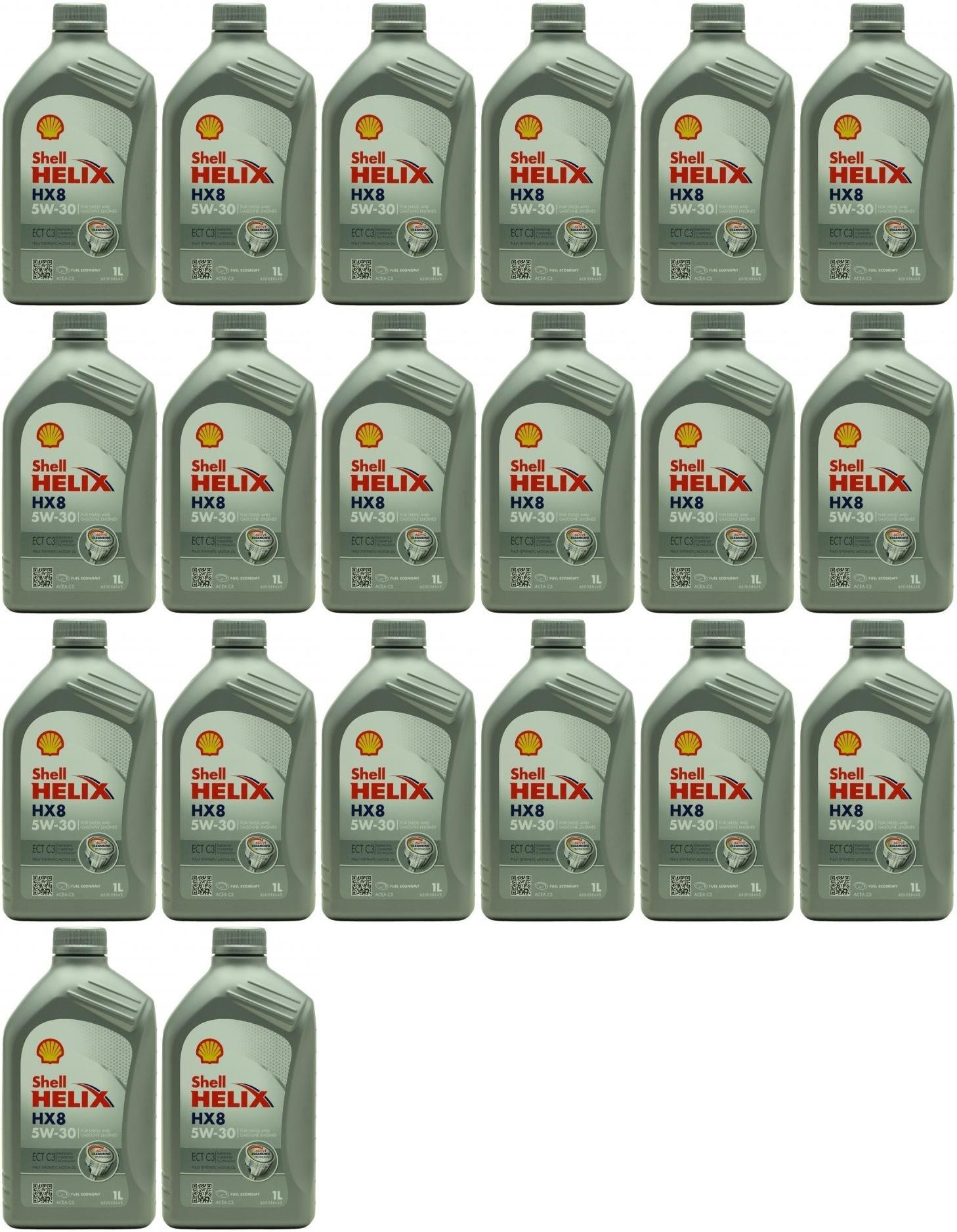 Shell Helix HX8 ECT C3 5W-30 Motoröl 20x 1l = 20 Liter