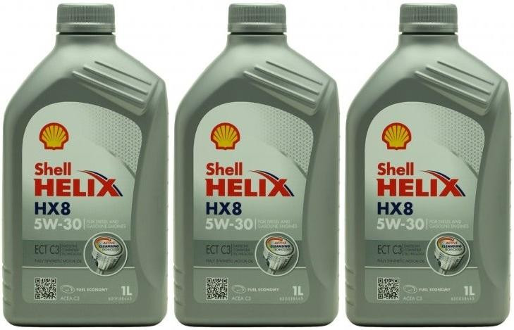 Shell Helix HX8 ECT C3 5W-30 Motoröl 3x 1l = 3 Liter