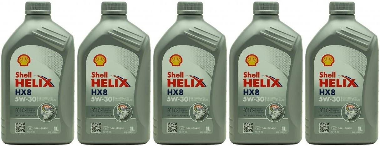 Shell Helix HX8 ECT C3 5W-30 Motoröl 5x 1l = 5 Liter