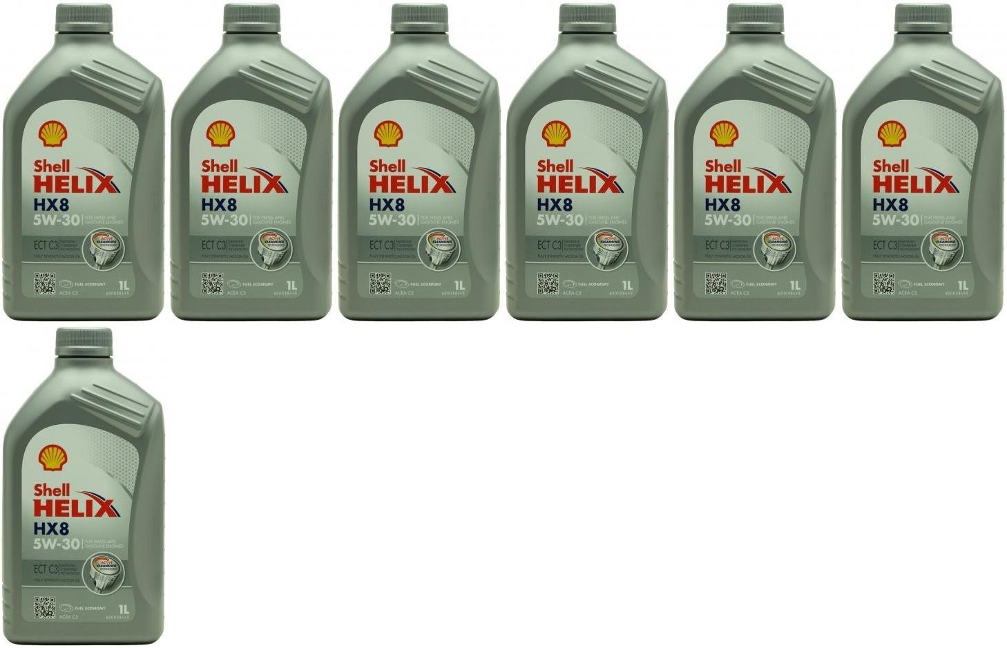 Shell Helix HX8 ECT C3 5W-30 Motoröl 7x 1l = 7 Liter