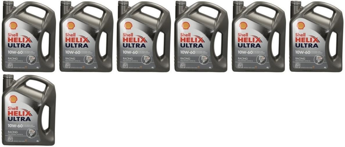 Shell Helix Ultra Racing 10W-60 Motoröl 7x 4l = 28 Liter