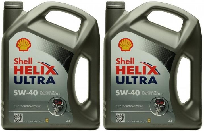Shell Helix Ultra 5W-40 Motoröl 2x 4l = 8 Liter