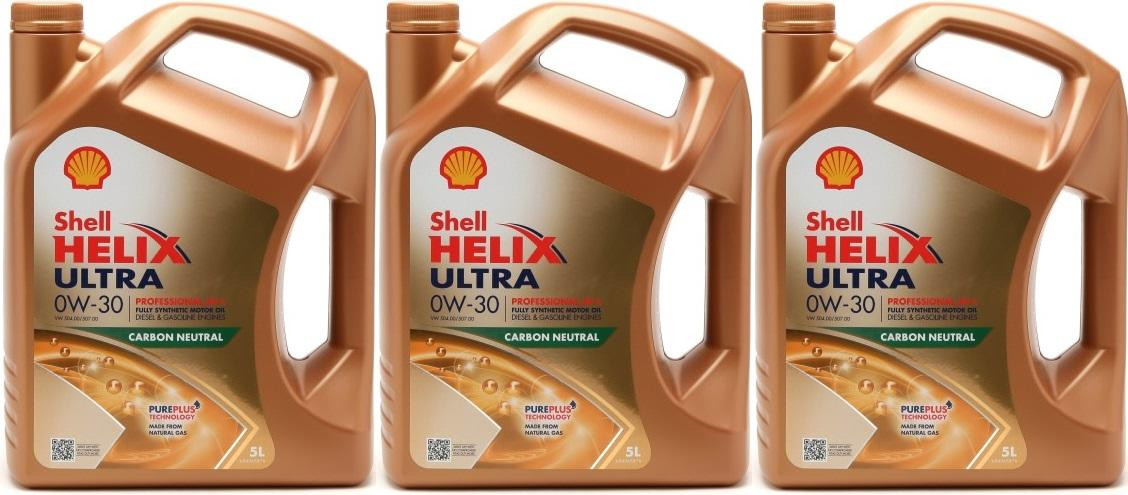 Shell Helix Ultra ECT C2/C3 0W-30 Motoröl 3x 5 = 15 Liter