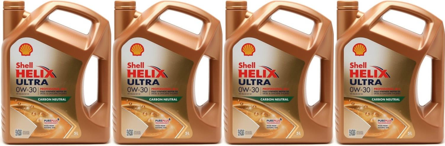 Shell Helix Ultra ECT C2/C3 0W-30 Motoröl 4x 5 = 20 Liter