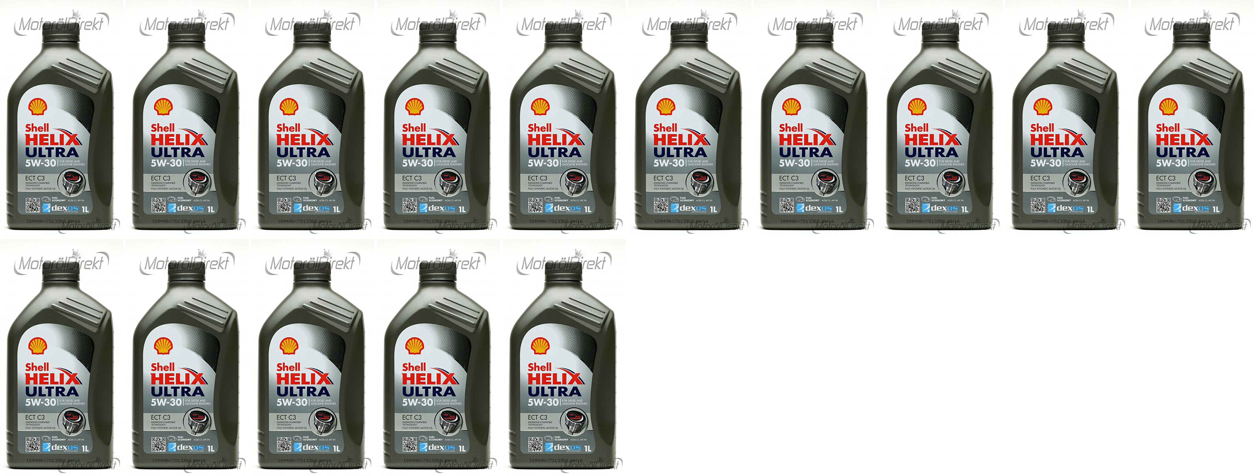 Shell Helix Ultra ECT C3 5W-30 PKW-Motoröl 15x 1l = 15 Liter