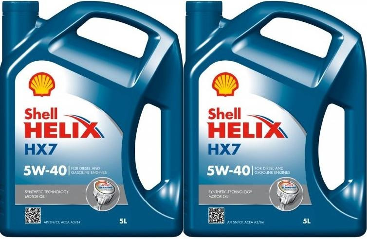 Shell Helix HX7 5W-40 Motoröl 2x 5 = 10 Liter