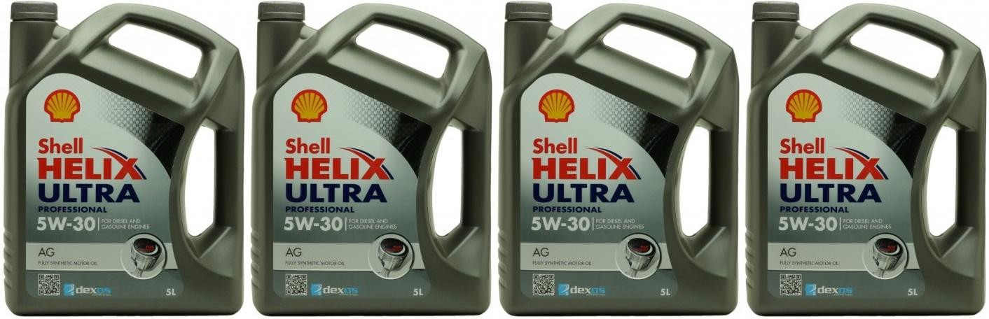 Shell Helix Ultra Professional AG 5W-30 Motoröl 4x 5 = 20 Liter
