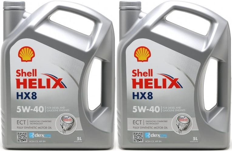Shell Helix HX8 ECT 5W-40 Motoröl 2x 5 = 10 Liter