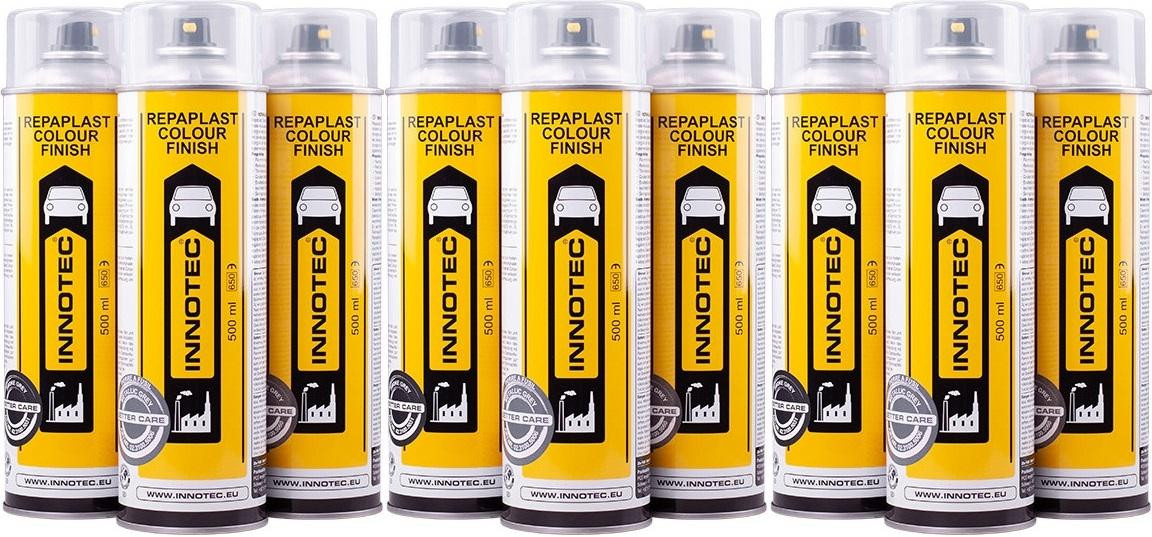 Innotec Repaplast Colour Finish Better Care Kunststofflack schwarz 3x 500ml