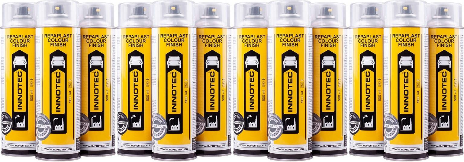 Innotec Repaplast Colour Finish Better Care Kunststofflack schwarz 4x 500ml