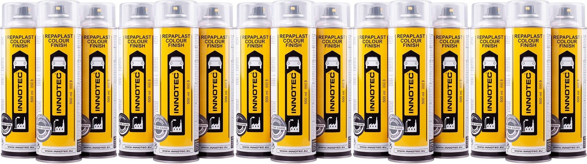 Innotec Repaplast Colour Finish Better Care Kunststofflack schwarz 5x 500ml