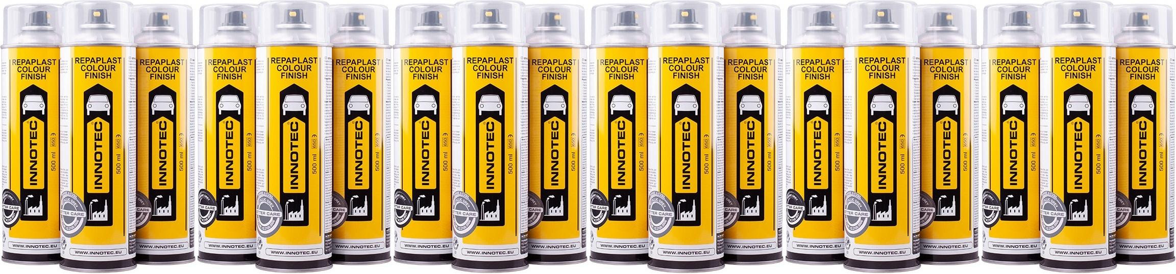 Innotec Repaplast Colour Finish Better Care Kunststofflack schwarz 6x 500ml