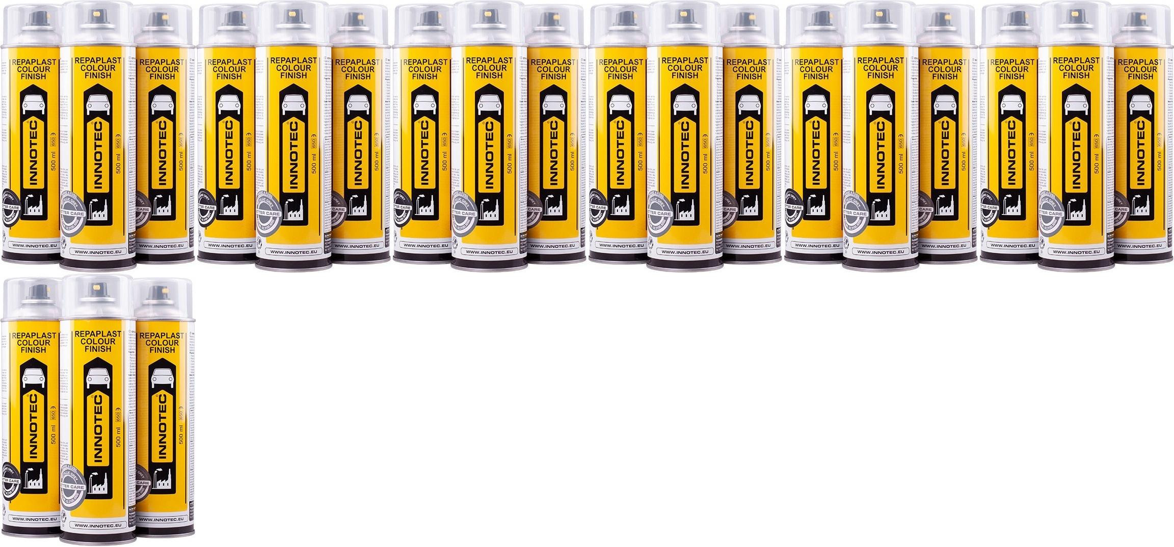 Innotec Repaplast Colour Finish Better Care Kunststofflack schwarz 7x 500ml