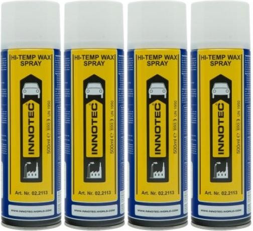 Innotec Hi-Temp Wax Spray Unterboden- & Hohlraumschutz dunkelbraun 4x 500ml