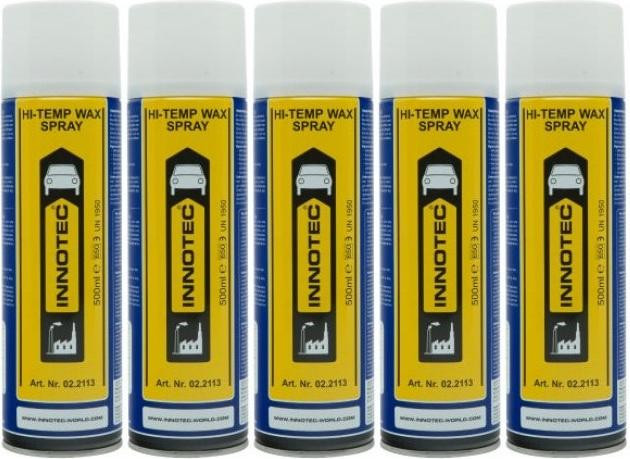 Innotec Hi-Temp Wax Spray Unterboden- & Hohlraumschutz dunkelbraun 5x 500ml