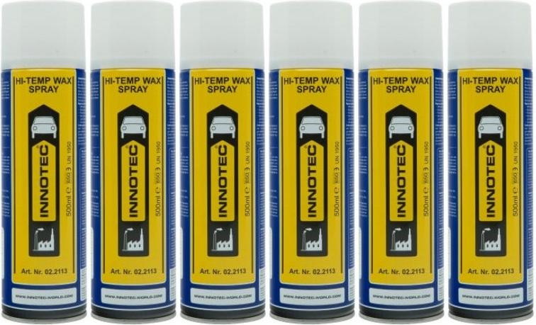 Innotec Hi-Temp Wax Spray Unterboden- & Hohlraumschutz dunkelbraun 6x 500ml