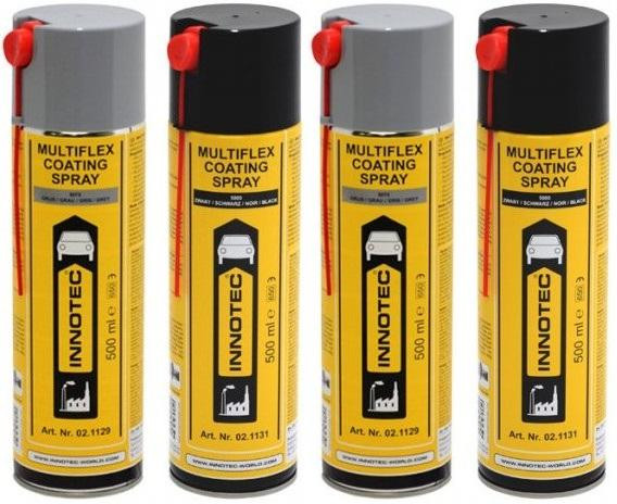 Innotec Multiflex Coating Spray Steinschlagschutz schwarz 2x 500ml