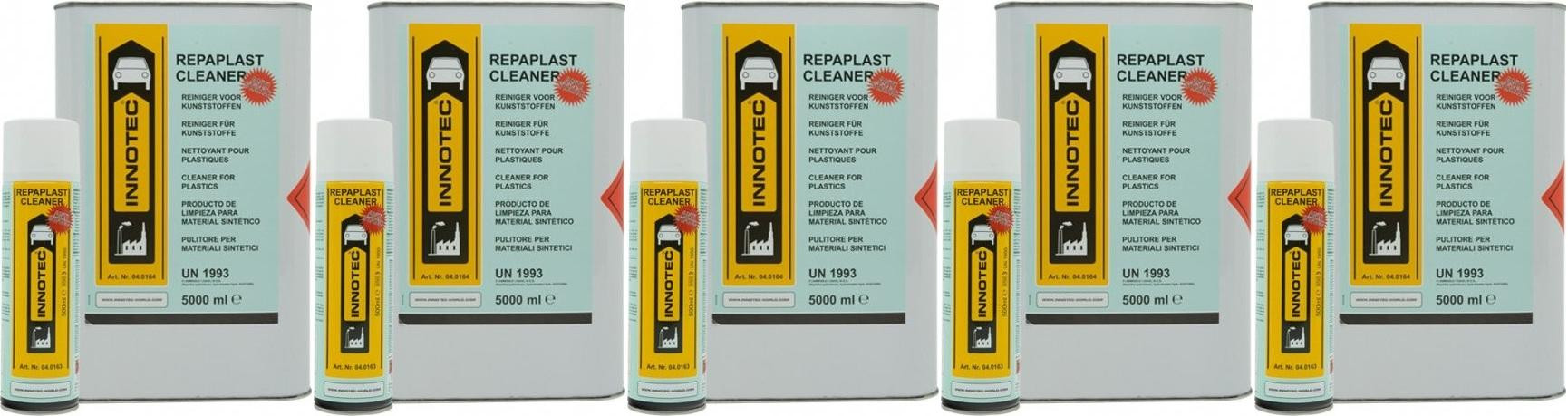 Innotec Repaplast Cleaner Antistatic Kunststoff-Reiniger 5x 500ml
