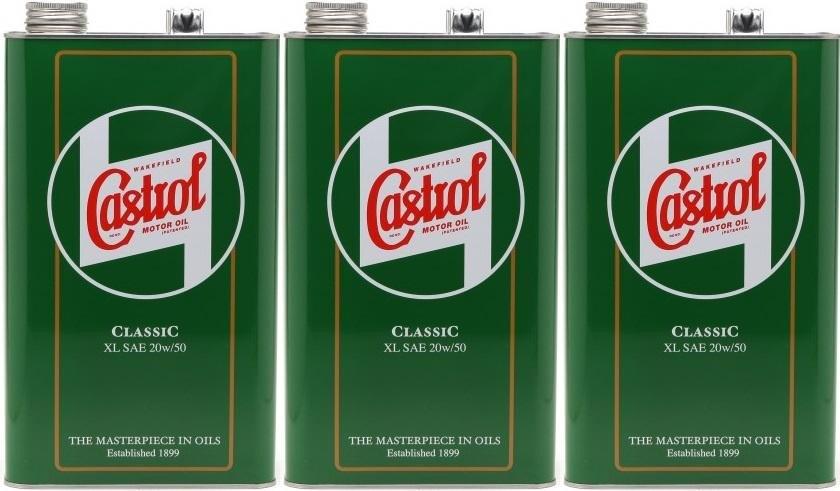 Castrol Classic XL 20W-50 Oldtimer Öl / Classic Cars Motoröl 3x 5 = 15 Liter