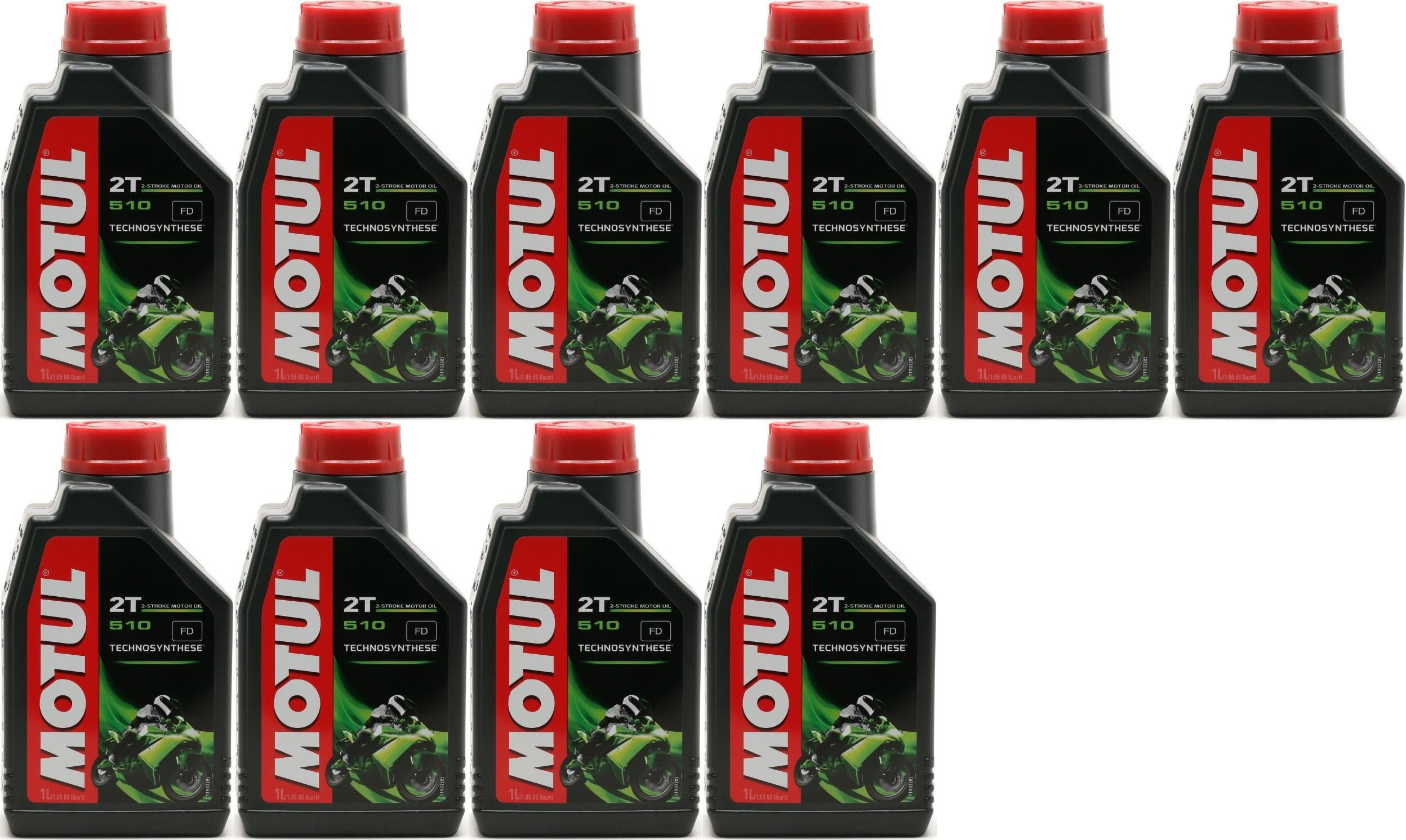 Motul 510 2T teilsynthetisches Motorrad Motoröl 10x 1l = 10 Liter