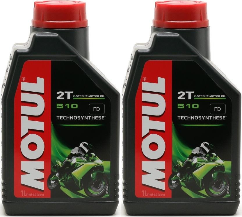 Motul 510 2T teilsynthetisches Motorrad Motoröl 2x 1l = 2 Liter