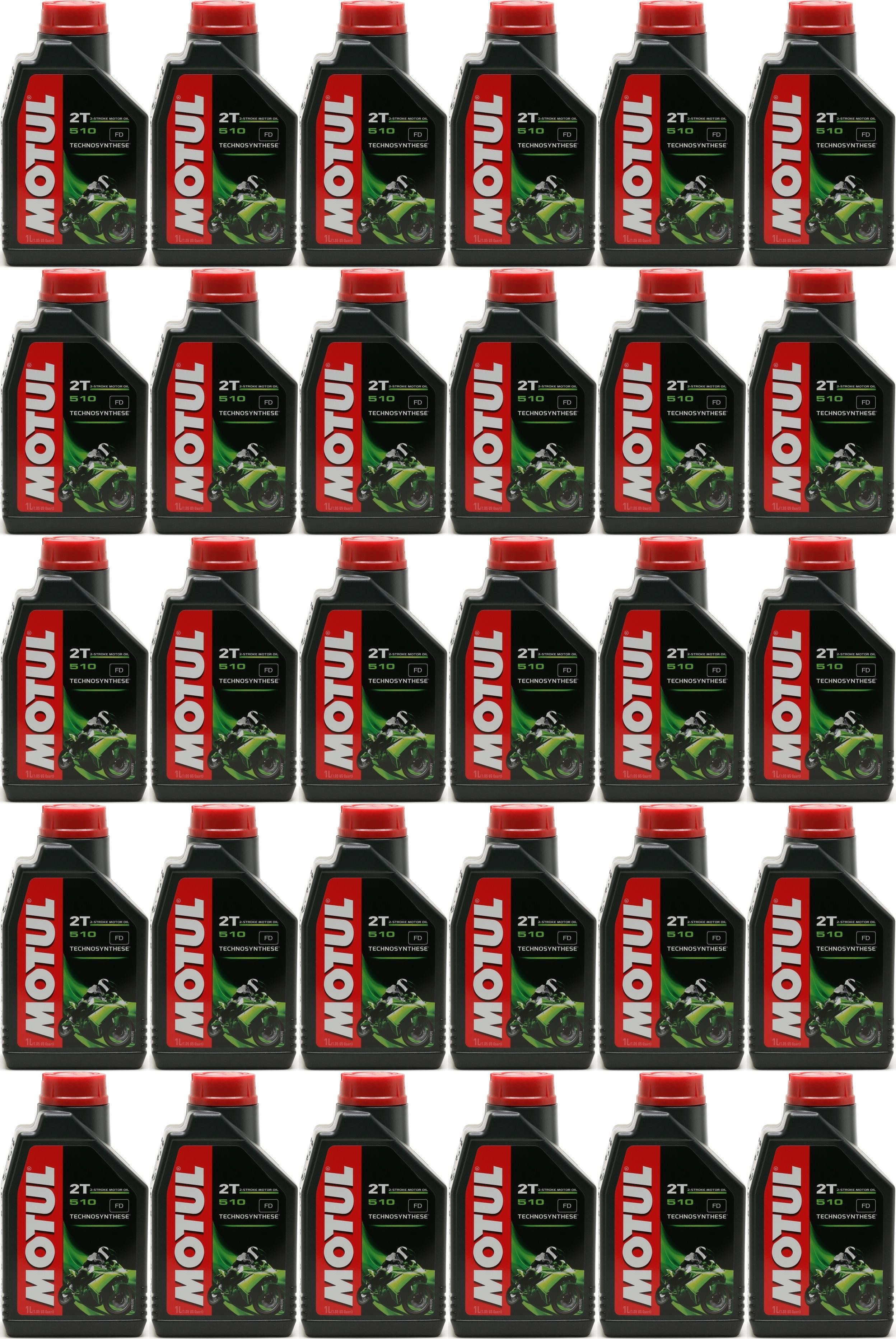 Motul 510 2T teilsynthetisches Motorrad Motoröl 30x 1l = 30 Liter