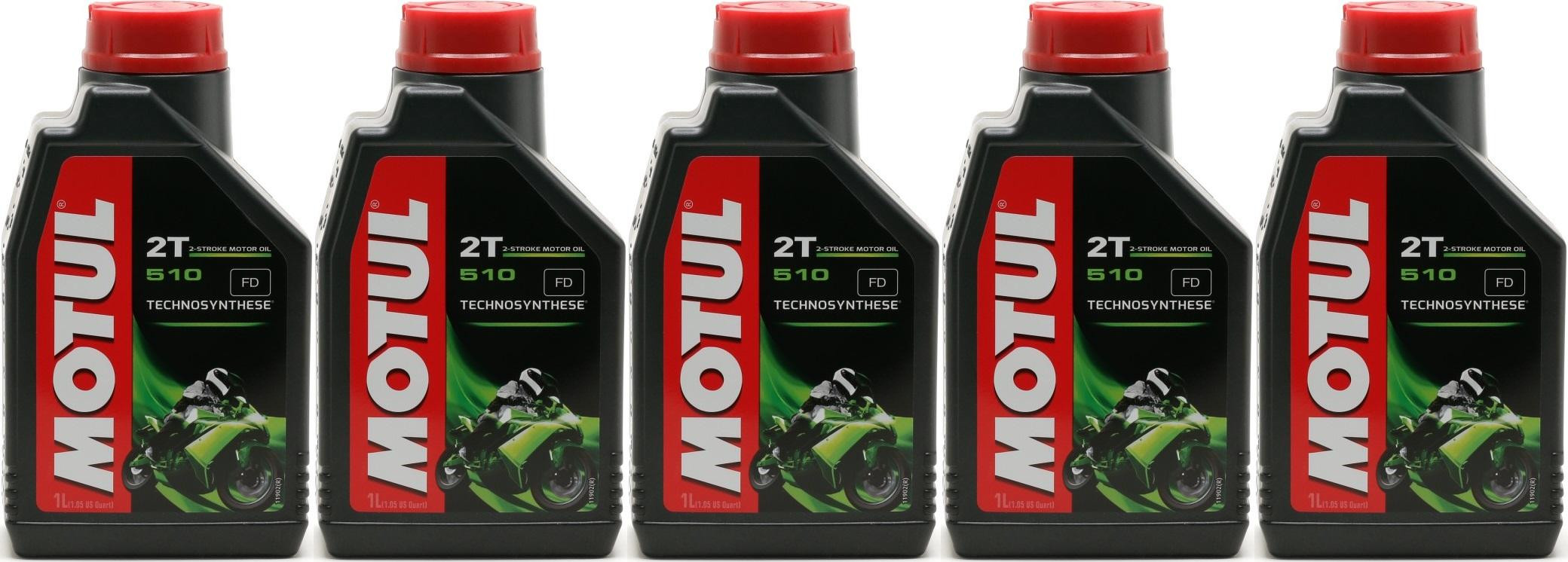 Motul 510 2T teilsynthetisches Motorrad Motoröl 5x 1l = 5 Liter